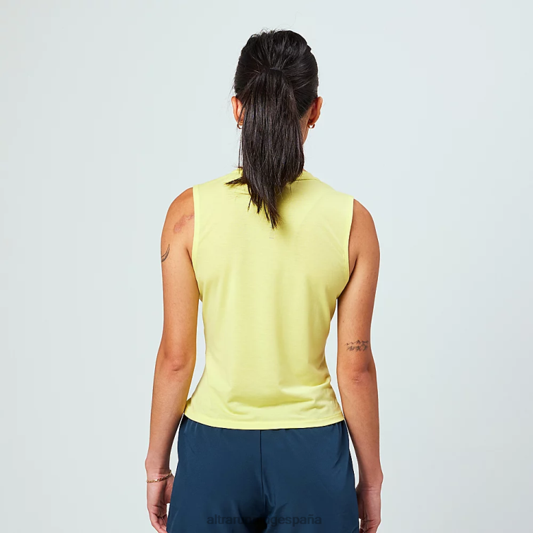 Altra camiseta de tirantes P4ZZ118 tapas amarillo mujer