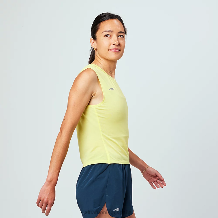 Altra camiseta de tirantes P4ZZ118 tapas amarillo mujer