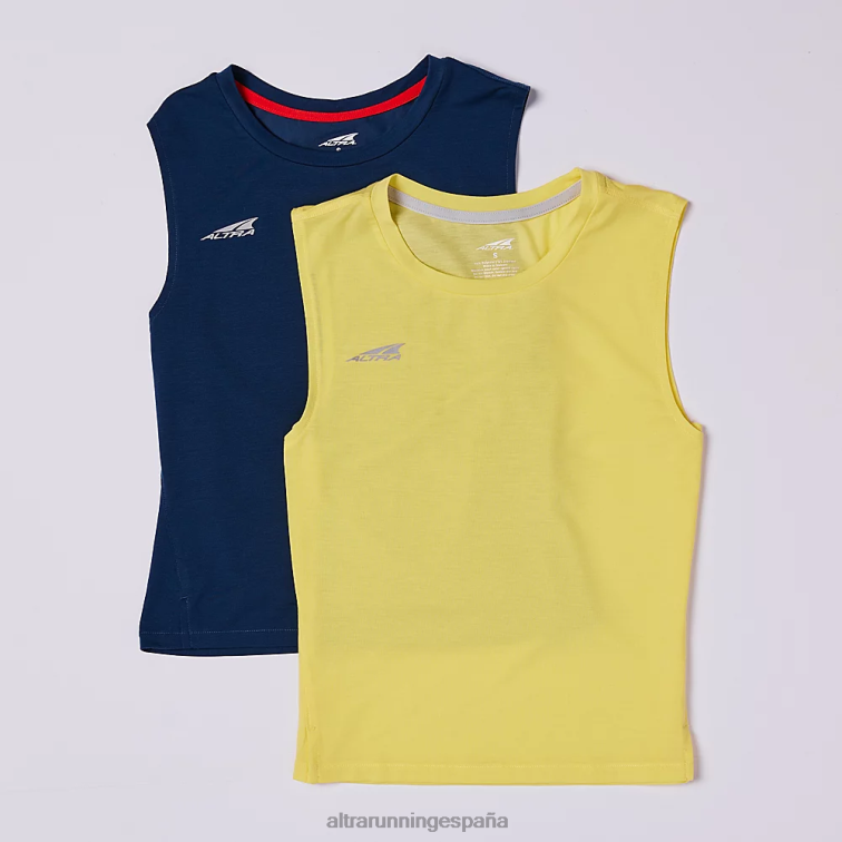 Altra camiseta de tirantes P4ZZ118 tapas amarillo mujer