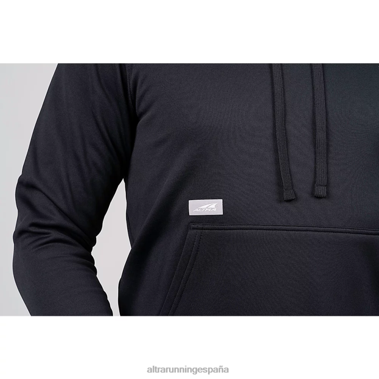 Altra sudadera con capucha leyenda P4ZZ151 tapas negro mujer