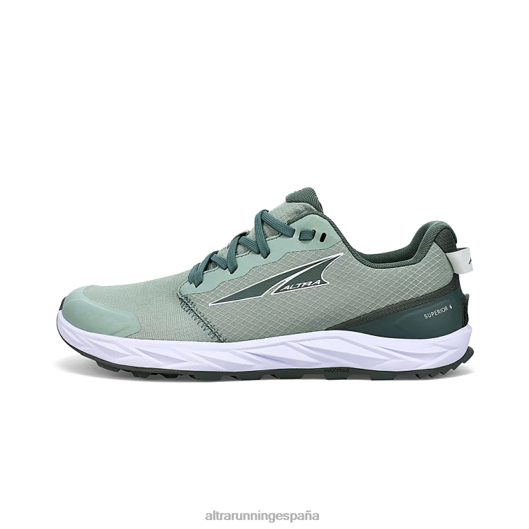 Altra superiores 6 P4ZZ6 zapatos de pista verde mujer